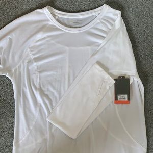 White Long Sleeve Tek Gear
